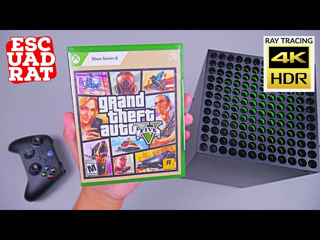 Grand Theft Auto V: Enhanced Edition - Unboxing & Gameplay GTA 5 Xbox Series X - 4K Ray Tracing