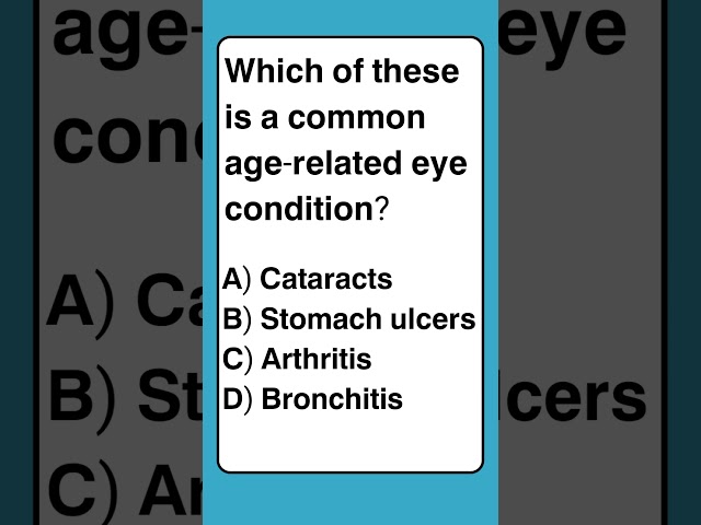 Eye Health: What is a Common Age-Related Eye Condition?