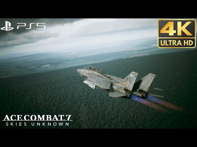 (PS5) Ace Combat 7 GAMEPLAY | GRÁFICOS INCRÍVEIS | Caça F14 [4K HDR 60fps] #12