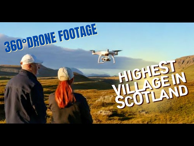 🏞️ Experience The Ultimate Aerial Adventure: Flying Over Scotland's Highest Village in 360° 🌍