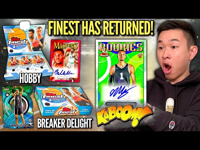 FINEST IS BACK (MONSTER PULL)! 😱🔥 2023-24 Topps Finest Basketball Hobby & Breaker Delight Box Review