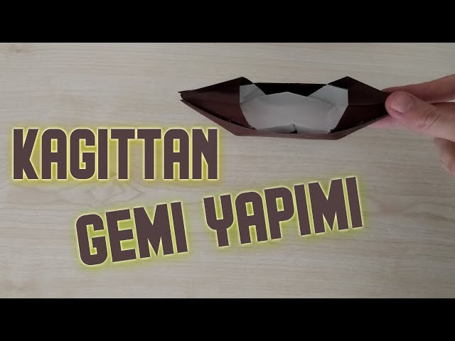 Kağıttan Gemi Yapımı - Origami #6