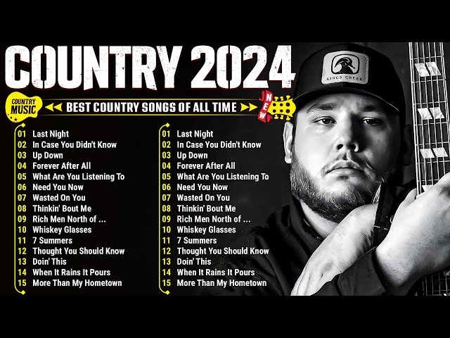 Country Music 2024 - Luke Combs, Chris Stapleton, Luke Bryan, Jason Aldean, Morgan Wallen,Kane Brown