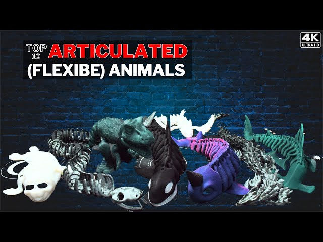 Amazing🔥TOP 10 ARTICULATED 3D Print Animals | with Timelapse