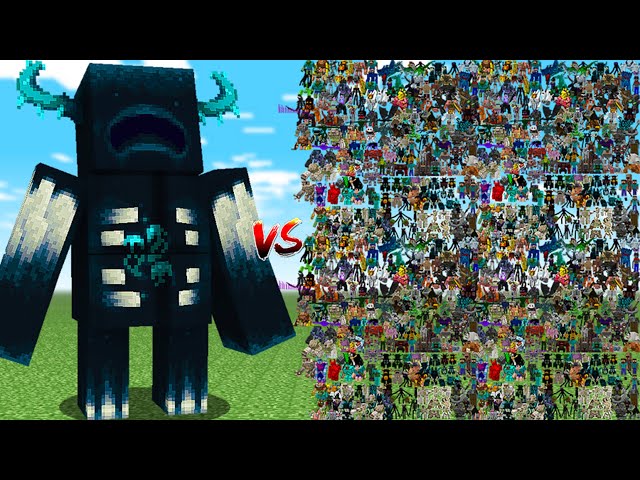 WARDEN TITAN vs 500 RANDOM MOBS!