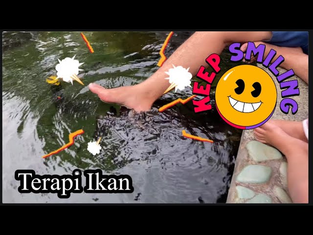 WAH KAKI HAMIDAH DI GIGIT IKAN !! || terapi ikan di kolam sumber alam garut #sumberalam