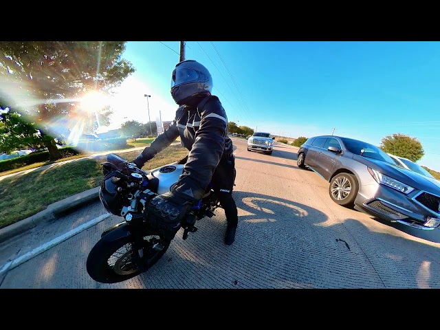 Ducati Ride along to Petit Four Dessert Cafe in Carrollton Texas (Framed)