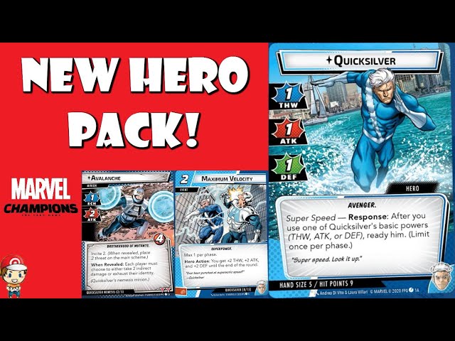 Quicksilver Marvel Champions Hero Pack Finally Properly Revealed! This Escalates Quickly!