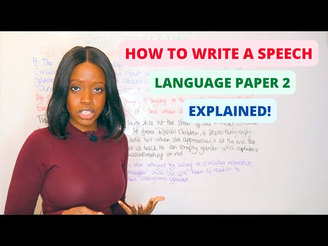 English Language Paper 2 Question 5 Speech Model Answer: How To Achieve Grade 9 For AQA GCSE Exams!