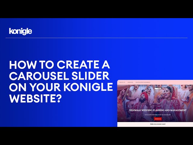 How to add a Carousel Slider to your website?