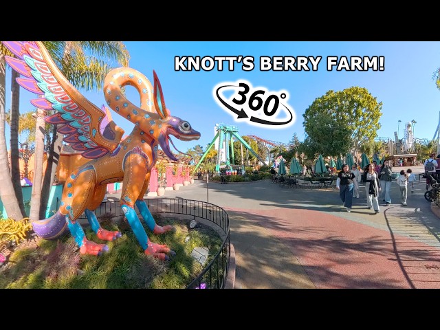 Knott’s Berry Farm 360° VR Walkthrough Using Insta360 X4 - Walking Tour of Knott's Berry Farm