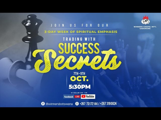 Trading with Success Secrets | 8, October 2020