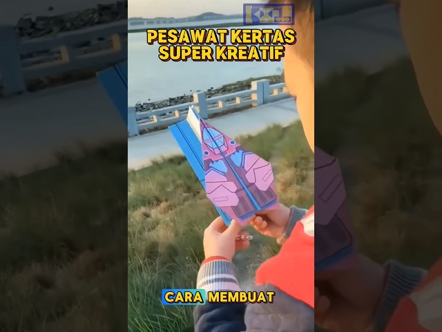 Cara membuat Pesawat Terbang Dari Kertas #kreatif #shorts