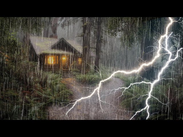 HEAVY RAIN AND THUNDER SOUNDS - DEEP SLEEP | Thunderstorm for Sleeping - Rain Sound Comfort #2