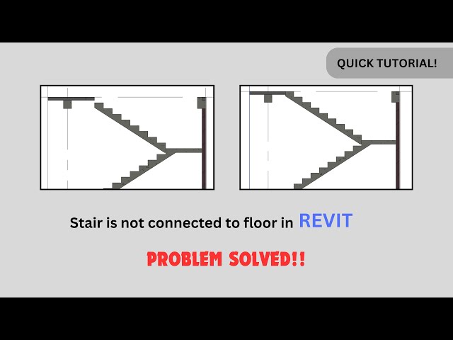 Stair Connection in REVIT. Problem Solved! (quick tutorial)