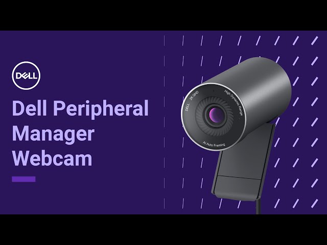 Dell Peripheral Manager | Webcam Customization Features