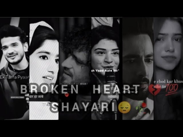 Sad Shayari😔🥀//Broken Heart Shayari💔💯 #feeling #brokenheart #bewafa #dhokha #sadshayari #fakelove