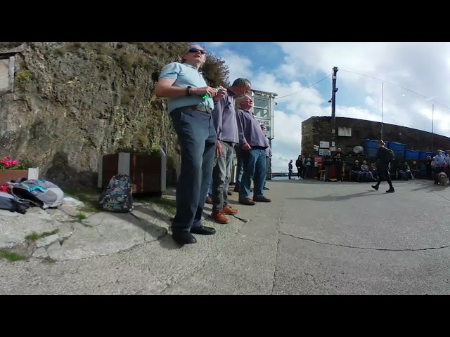 Mariners away just outside the harbourmasters office at Mevagissey Sea Shanty festival