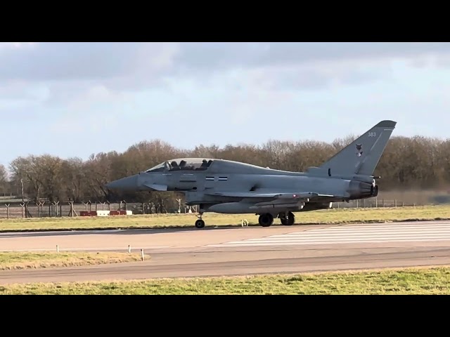 Performance Take Offs by the RAF Typhoons Coningsby. Unbelievable 06/01/25 WOW