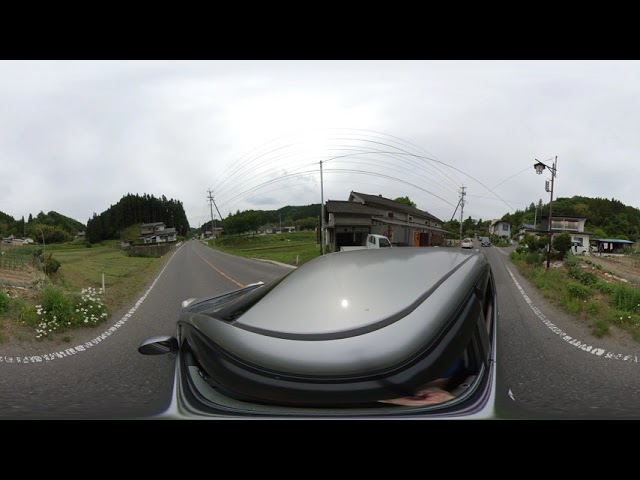 Drive through the Japanese countryside town 360