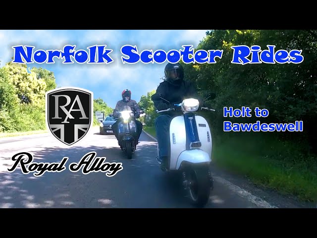 Royal Alloy GP300 ride to Bawdswell #scooter #rider