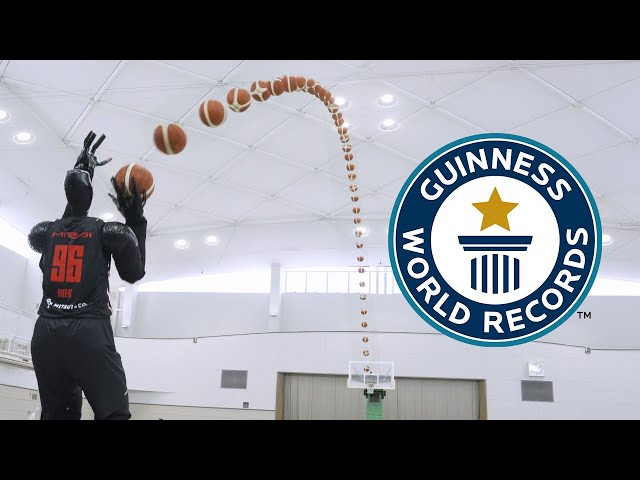 Toyota's Basketball Robot Makes Longest Ever Shot - Guinness World Records