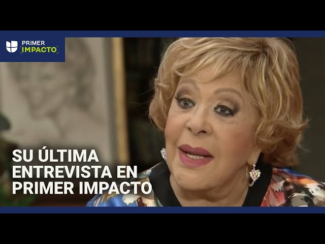 Así fue la última entrevista que Silvia Pinal le concedió a Primer Impacto