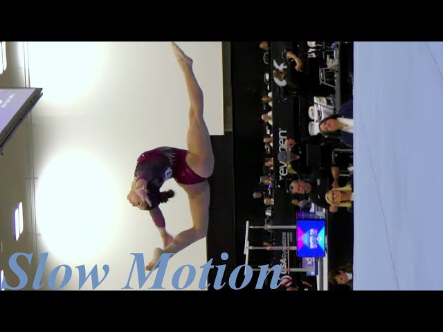 Kayla DiCello Full Screen Slow Motion Winter Cup 2024 Senior Women Gymnastics