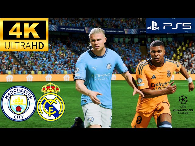 FC 25 - MANCHESTER CITY VS REAL MADRID - UEFA CHAMPIONS LEAGUE 24/25 - ETIHAD STADIUM - 4K HDR PS5