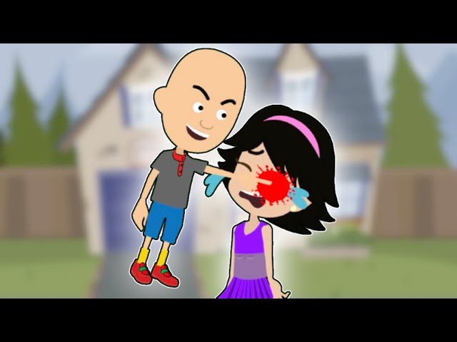 Classic Caillou Pokes June's Eye And Gets Warren Style Punishments!