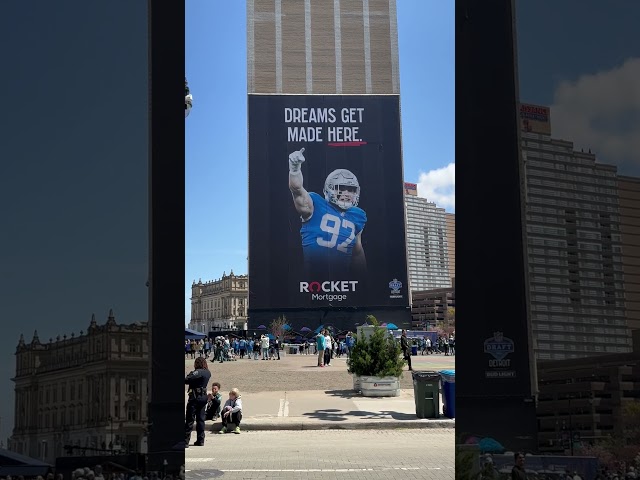 Scenes from the NFL draft in Detroit #nfldraft #detroit