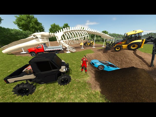 Finding Buried Racecars and Hidden Treasure | Farming Simulator 25