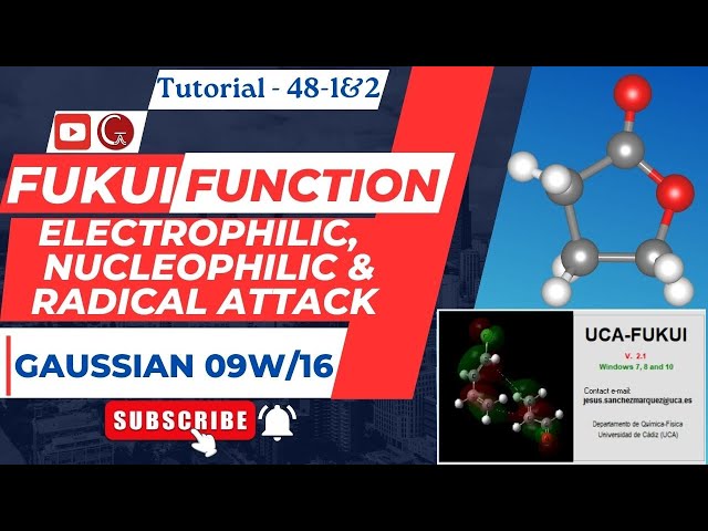 How to calculate Fukui functions using Gaussian 09 |  Electrophilic - Nucleophilic - Radical  Attack