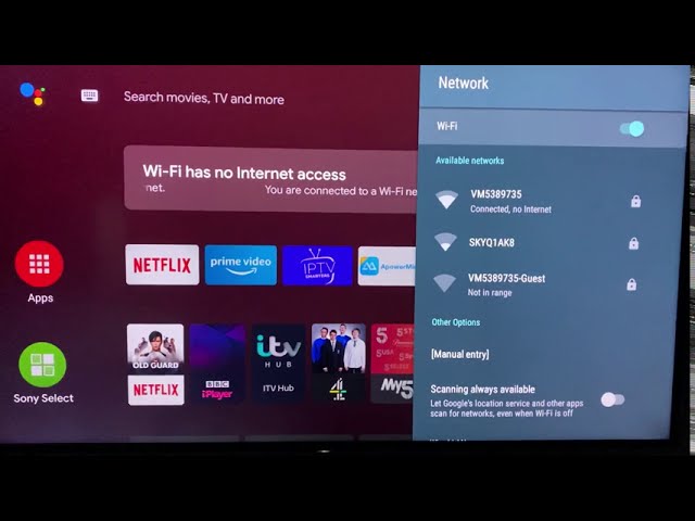 Sony TV | Connected, no internet |   SOLVED | YouTube isn’t working on SMART TV. Wi-Fi set up.