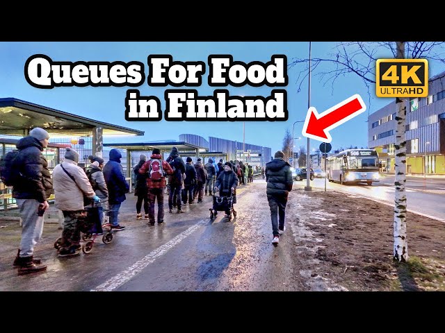 Queues for FREE FOOD in Finland 🇫🇮 Two Hours in Queue! What did I Get?