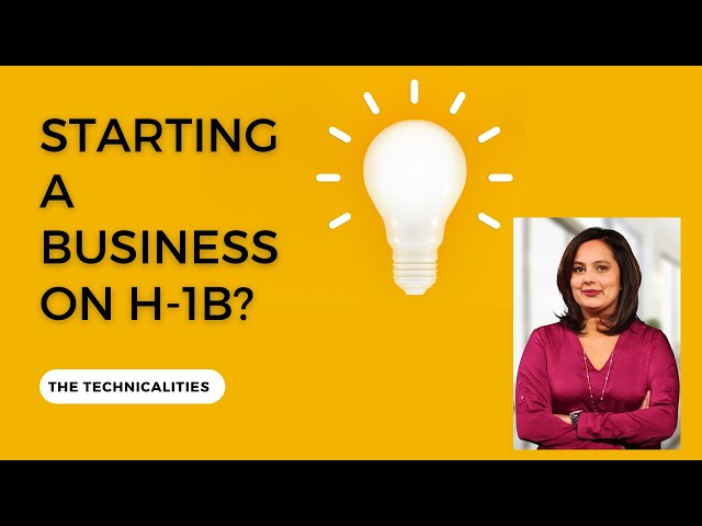 Starting a business on H-1B, the technicalities #usa #visa #startup #business #work #alien