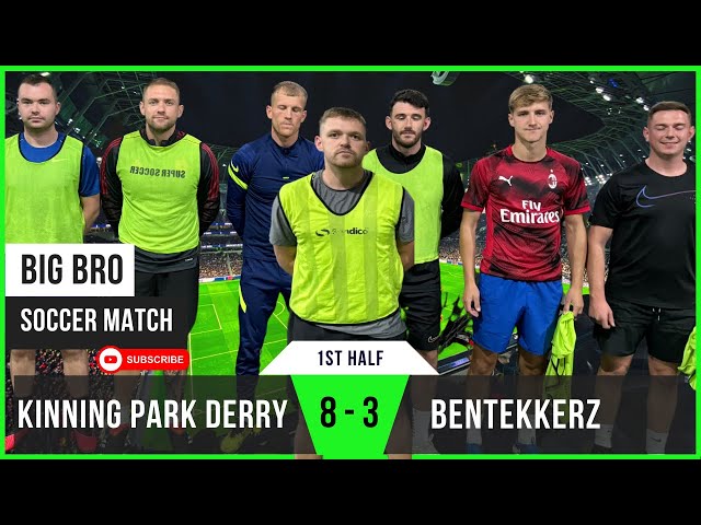 KP Derry 8 - 3 Bentekerz (1st Half) | Craigy Shines as MOTM | Big Bro Soccer | 5-a-side Football