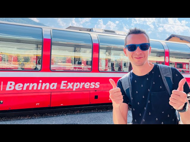 La ruta SUIZA de TREN más ESPECTACULAR del mundo: BERNINA EXPRESS (Tirano - St. Moritz)