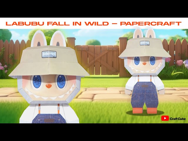 Labubu Fall In Wild - Papercraft | Craft Cube