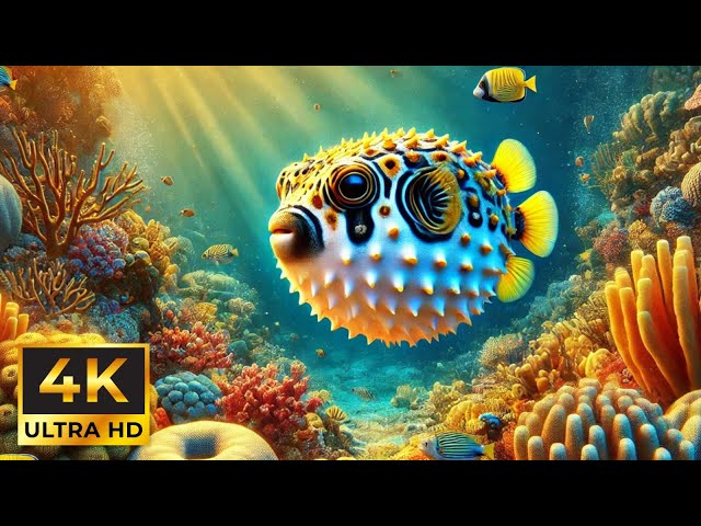 Experience Ocean Serenity in 4K • Peaceful Aquarium Ambience for Sleep, Study, and Meditation