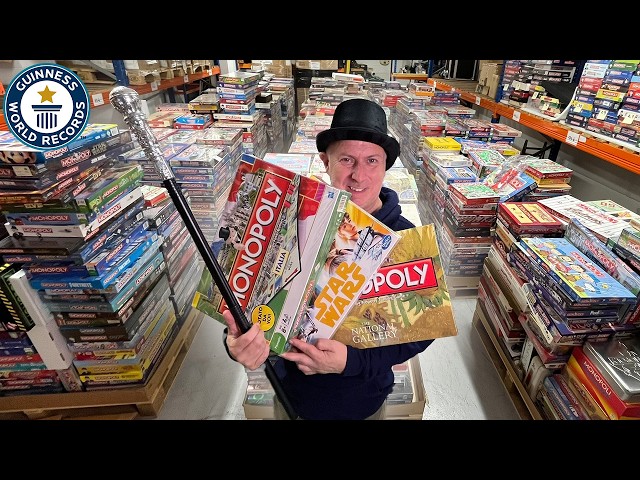 Largest Collection of Monopoly Boards - Guinness World Records