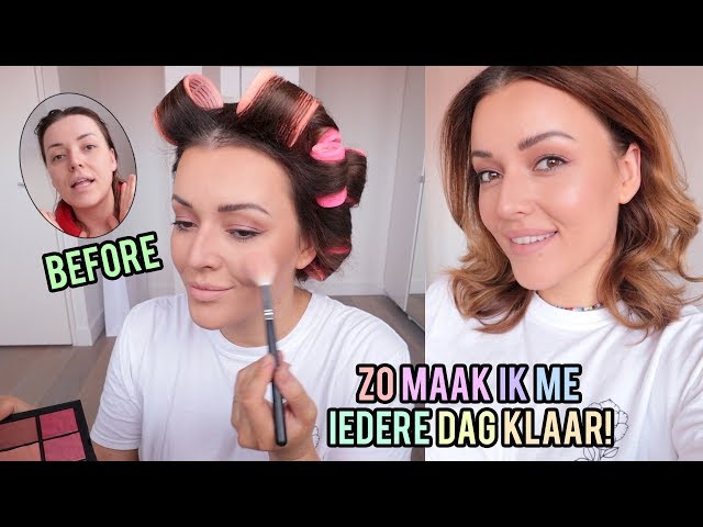 Get ready with me ❤ Mijn dagelijkse haar en make-up! | Beautygloss