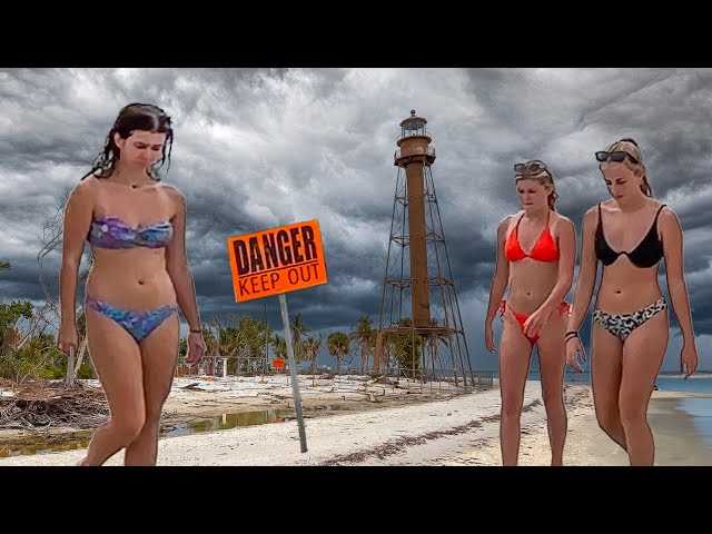 Florida Sanibel Island Beach One Year After Hurricane 4K HDR Walking Tour