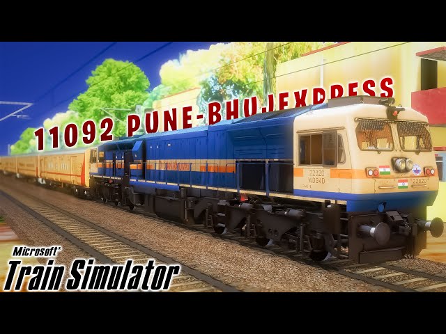 ICF+EMD Action 11092 Pune-Bhuj Express Part-3 | Indian Train Simulator |#gaming #youtube