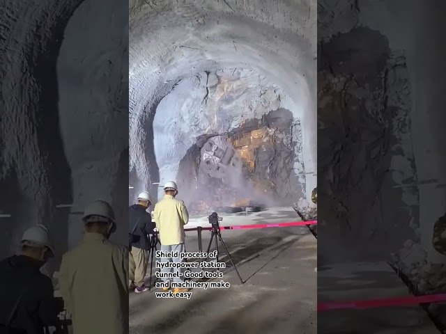 Shield process of hydropower station tunnel- Good tools and machinery make work easy #shots