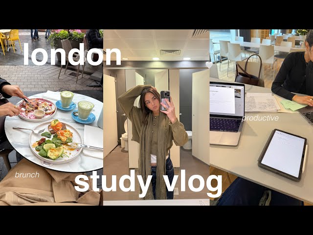 PRODUCTIVE LONDON STUDY VLOG | medicine interviews, brunch & library hopping 💌