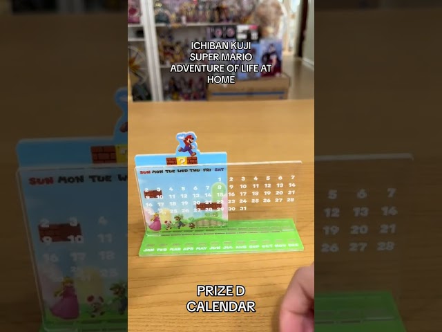 Ichiban Kuji: Super Mario Adventure Life at Home: Prize D - Calendar #ichibankuji #一番くじ #一番賞