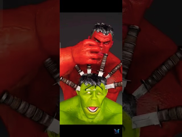 Red Hulk Vs Green Hulk😶 #ytshorts #shortvideo #tiktok #tiktokvideo #shorts