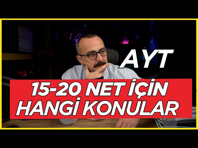 AYT Matematikte net aralıklarına göre hangi konular çalışılmalı- Matematik konu eleme