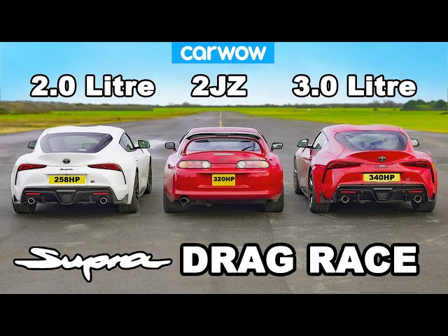 Supra DRAG RACE: 3.0 v 2.0 v Mk4!